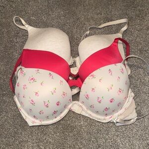 Victoria's Secret Red and Floral Bra